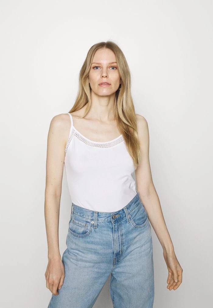 T-Shirt ANNA FIELD Anna Field Top Blanche Femme | TQA-2099933